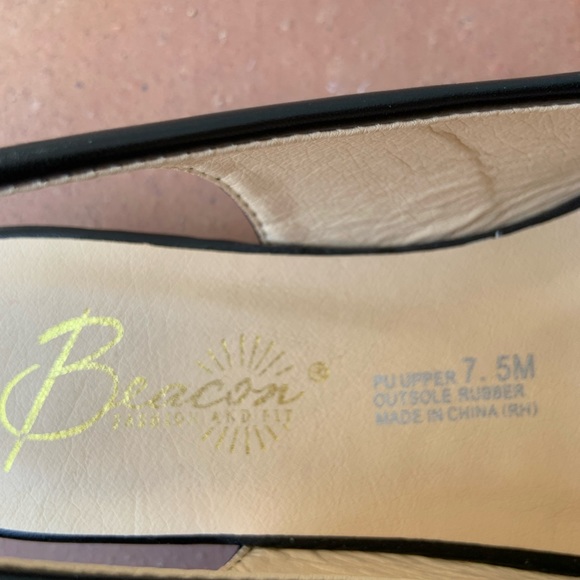 GUC Darling Beacon Black Slingback Style Shoes - Picture 6 of 7